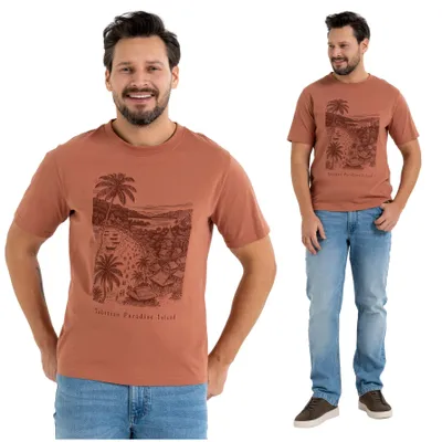 Produktbild von T-Shirt - Herren T-Shirt Größe XXL - Sommer T-Shirt rot - Baumwoll T-Shirt - Kurzarm T-Shirt