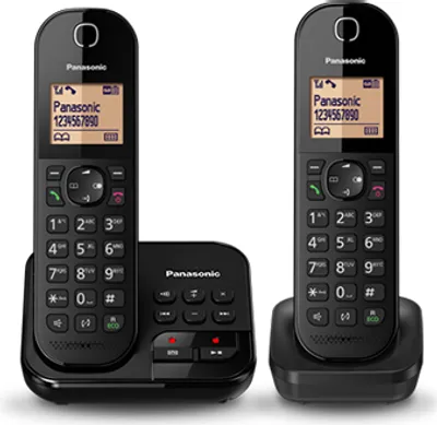 Produktbild von Panasonic KX-TGC422FRW, DECT-Telefon, Kabelloses Mobilteil, Freisprecheinrichtung, 120 Eintragungen, Anrufer-Identifikation, Weiß