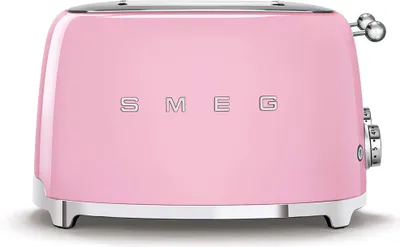 Produktbild von Smeg Toaster 4 Scheiben TSF03PKEU 50er Jahre Stil Poliert Rosa 2000W 6 Stufen Bräunung