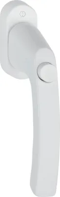 Immagine prodotto di Maniglia per finestra HOPPE LIÈGE - pulsante, quadro 7 x 32 mm, alluminio bianco