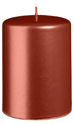 Produktbild von Stumpenkerzen Metallic Matt Kupfer Copper 100 x Ø 70 mm, 6 Stück