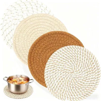 Obrázek produktu pro Podložky pod sklenice – sada – na nápoje, do baru, pod šálky – 4 kusy – 18 cm