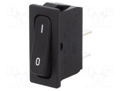 Obrázok produktu pre 1x IP40, poloha: 2 (OFF-ON), 20A/250VAC, čierna. Chýba: 1831.3313, pákový spínač