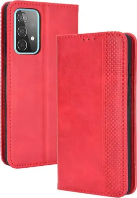 Produktbild von Samsung Galaxy A52 / A52s Hülle - Coverup Vintage Style Klapphülle - Rot