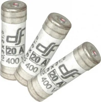 Image de Lot de 3 fusibles céramique 20 A, 10.3 x 31.5 mm