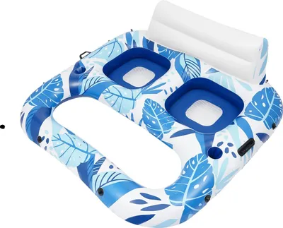 Image de Hamac aquatique, conception à deux places, soutien ergonomique, bleu