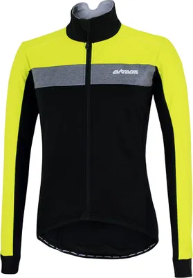 Produktbild von Airtracks Herren Thermo Fahrradjacke Pro Team M schwarz-neon / Radjacke für die kalte Jahreszeit Herbst-Winter