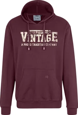 Produktbild von Übergrößen Kapuzen-Sweatshirt AHORN SPORTSWEAR Vintage beige Maroon Red 4XL