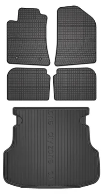 Produktbild von Gummifußmatten + Kofferraumwanne für Toyota Avensis II T25 2003-2009 5-tlg – Wielganizator SolidPRO