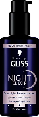 Produktbild von SCHWARZKOPF Gliss Overnight Reconstruction Regenerierende Kur für geschädigtes Haar 100 ml