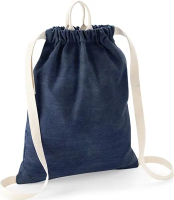 Image de Sac de sport en denim Bagbase RW7070 (taille unique) (Bleu denim)