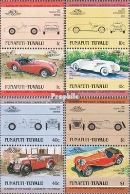 Produktbild von Briefmarken Tuvalu-Funafuti 1984 Mi 13-20 Paare (kompl.Ausg.) postfrisch Autos