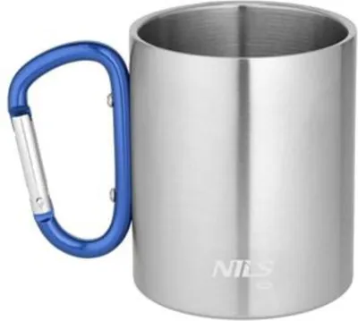 Obrázok produktu pre NILS Camp NC17110 kempingový hrnček s karabínou, 300 ml, modrý
