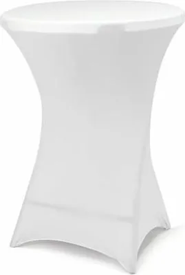 Obrázek produktu pro Potah pro vysoký stůl, elastický, bílá 80 x 80 x 110 cm