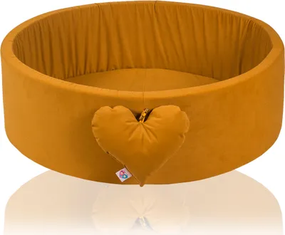 Produktbild von H&F Heimtextilien Bällepool | Bällepool Für Babys Kinder 98x30cm | Farbe: Gold Velvet