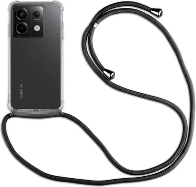 Produktbild von Handykett für Xiaomi Redmi Note 13 Serie Hülle mit Kordel Handyhülle mit Band  Redmi Note 13 Pro 5G in Schwarz