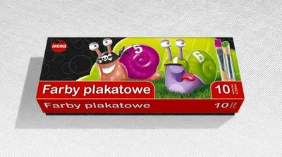 Zdjęcie produktu dla Mona Farby Plakatowe, 10 kolorów po 20 ml