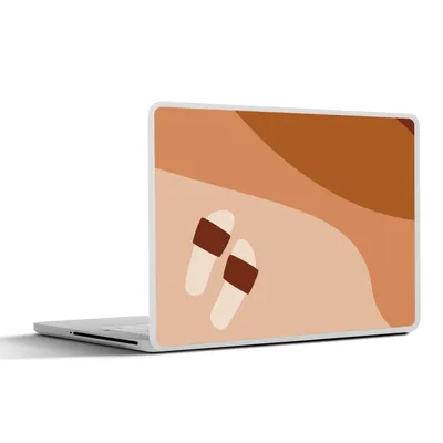 Produktbild von MuchoWow® Laptop Aufkleber Sticker Cover Sommer - Pantoffeln - Abstrakt 30x21 cm - Sticker für Laptop - Selbstklebend