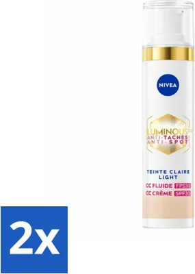 Produktbild von NIVEA - Cellular LUMINOUS 630 CC Cream Light - Getönte Tagescreme - Gegen Pigmentflecken - LSF 30 - 40 ml - Vorteilspack - 2 Stücke