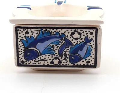 Obrázok produktu pre Protidymový popolník Omega Blue Fish - stredný model