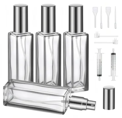 Produktbild von Parfümzerstäuber 20ml Nachfüllbar 4 Stück mit Dosierwerkzeug Glas