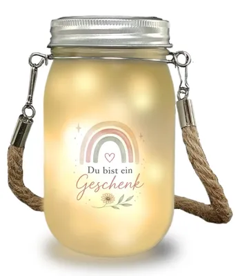 Produktbild von Solarlicht Du bist ein Geschenk - Deko Leuchte Solarlampe Mit Spruch: Du bist