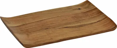 Produktbild von Servierbrett aus Akazien Holz mit geschwungenen Rändern - ca. 31 x 20 cm