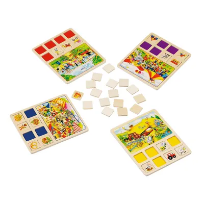 Produktbild von goki 56740 Ereignislotto Bauernhof, Zirkus..., bunt