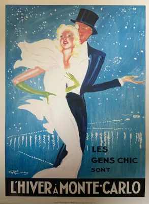 Produktbild von "Der Winter in Monte Carlo" – Jean-Gabriel Domergue – Poster, 30x40 cm