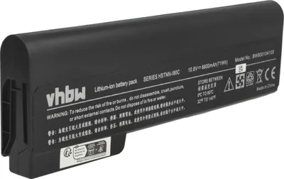 Produktbild von vhbw Akku kompatibel mit HP EliteBook 8570p, 8460p, 8460w, 8560p, 8470p, 8470w Notebook (6600 mAh, 11,1 V, Li-Ion)