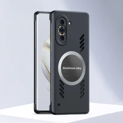 Produktbild von Huawei Nova 10 Hülle, Frameless PC Matt Kühlabdeckung Loch Wärmeableitung Schutzhülle für Huawei Nova 10 Schwarz
