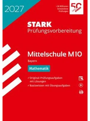 Obrázok produktu pre STARK Mathematik 10. Klasse - M10 Mittelschule 2027 Bayern - Prüfungsvorbereitung