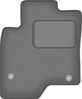 Produktbild von Fahrerfußmatte Velours graphit passend für Opel Antara (2006-2017, SUV) – mit Befestigungen – passgenau