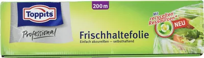 Produktbild von Toppits Frischhaltefolie 200m, 1er Pack, inklusive Abreißhilfe