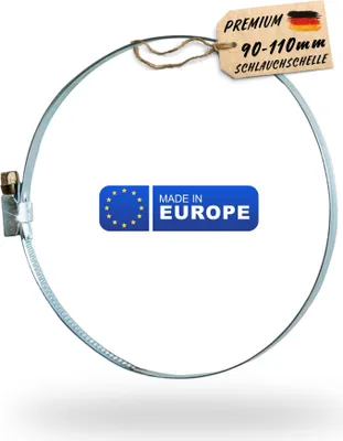 Immagine prodotto di 1 fascetta stringitubo da 90 mm 100 mm 110 mm Fascetta stringitubo Tubo