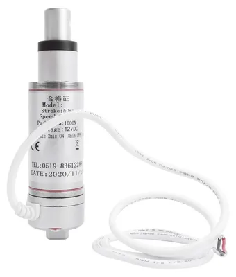 Obrázek produktu pro Elektrický lineární pohon, motorový zvedací systém, posuvník, nosnost 100 kg, zdvih 50 mm, rychlost 12 mm/s, napájení 12 V (stejnosměrný proud)