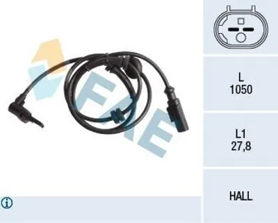 Produktbild von FAE ABS Sensor Raddrehzahl Vorne für FIAT BRAVO II (198) 78250