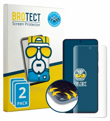 Produktbild von 2x BROTECT Fullscreen Schutzfolie für Samsung Galaxy S26 Enterprise Edition Displayschutz Folie Fullcover Klar Transparent
