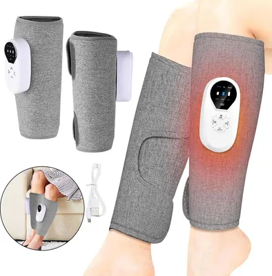 Produktbild von 2er Wadenmassagegerät mit Luftdruck,Beinmassagegerät Wärmefunktion & Smart Display