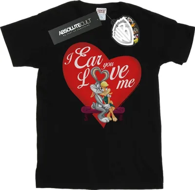 Produktbild von Looney Tunes - "Valentine's Day Love Me" T-Shirt für Herren BI34921 (S) (Schwarz)
