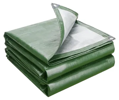 Imagen del producto de Solidchoice: Lona impermeable de 2 x 4 metros con ojales para proteger sus plantas