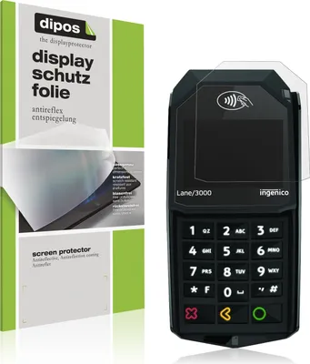 Produktbild von 4x Schutzfolie für Ingenico Lane 3000 matt Displayschutzfolie Folie Display Schutz dipos