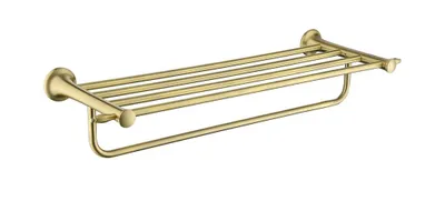 Image de Novaservis Ferro Antica - Tablette avec porte-serviettes, longueur 660 mm, bronze AAI35BR