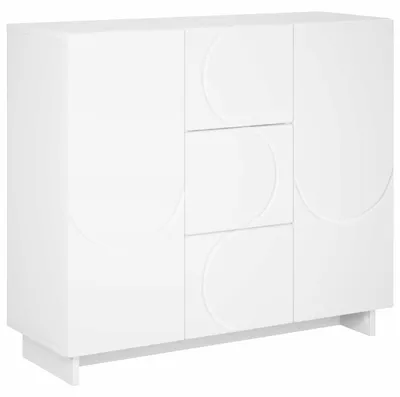 Productafbeelding van Dressoir, wit, 85,5 x 31 x 75 cm, houtvezel