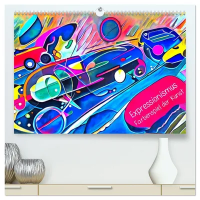 Produktbild von Expressionismus - Farbenspiel der Kunst (hochwertiger Premium Wandkalender 2027 DIN A2 quer), Kunstdruck in Hochglanz