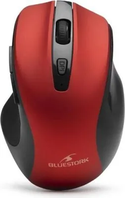 Immagine prodotto di Mouse wireless, BLUESTORK OFFICE 75, ricaricabile, PC/MAC, 2,4 GHz, Bluetooth, rosso