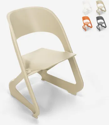 Produktbild von Stapelbarer Stuhl aus Kunststoff Design Bars Partys und öffentliche Veranstaltungen Nest - Beige