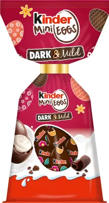 Obrázok produktu pre Kinder Mini vajíčka Tmavá a jemná čokoláda v sáčku 85g