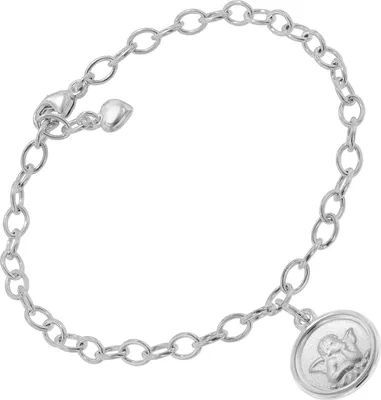 trendor 51201 Armband mit Engel-Anhänger 925 Silber 17 cm 1