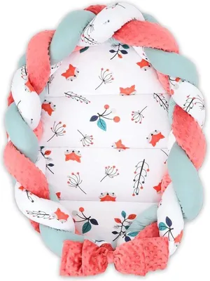 Productafbeelding van Famanu Baby Cocoon, reisbedje met omranding, 100% katoen, antiallergisch - babynest